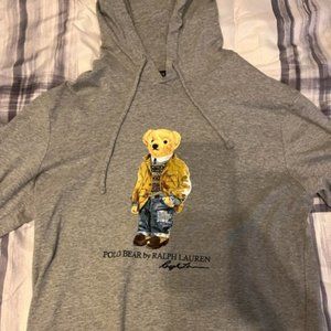 Ralph Lauren Polo Long Sleeve Hooded T - Shirt (Polo Bear)
